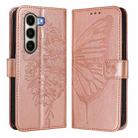 For itel A95 5G Embossed Butterfly Leather Phone Case(Rose Gold) - 2