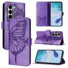 For itel A95 5G Embossed Butterfly Leather Phone Case(Light Purple) - 1
