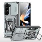 For Samsung Galaxy Z Fold6 5G Armor PC + TPU Camera Shield Phone Case(Grey) - 1