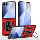 For Samsung Galaxy Z Flip7 5G Armor PC + TPU Camera Shield Phone Case(Red) - 1