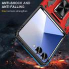For Samsung Galaxy Z Flip7 5G Armor PC + TPU Camera Shield Phone Case(Red) - 2