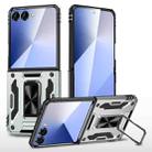 For Samsung Galaxy Z Flip7 5G Armor PC + TPU Camera Shield Phone Case(Grey) - 1