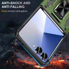 For Samsung Galaxy Z Flip7 5G Armor PC + TPU Camera Shield Phone Case(Olive Green) - 2