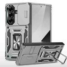 For Samsung Galaxy Z Fold7 5G Armor PC + TPU Camera Shield Phone Case(Grey) - 1