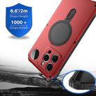 For iPhone 15 Pro Aromatherapy MagSafe Holder Life Waterproof Rugged Phone Case(Red) - 3