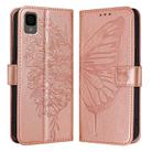 For TCL 30Z T602DL Embossed Butterfly Leather Phone Case(Rose Gold) - 2