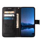 For Sony Xperia 1 V Embossed Butterfly Leather Phone Case(Black) - 3