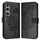 For Sony Xperia 1 VI Embossed Butterfly Leather Phone Case(Black) - 1
