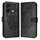 For Infinix Zero 30 5G Embossed Butterfly Leather Phone Case(Black) - 1