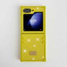 For Samsung Galaxy Z Flip3 5G PC Full Diamond Shockproof Folding Phone Case with Swan Logo(Green) - 2