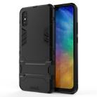 For Xiaomi Redmi 9A PC + TPU Shockproof Protective Case with Holder(Black) - 1