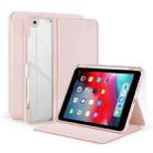 For iPad Pro 9.7 / 9.7 2018 / 2017 2-Fold Clear Acrylic Leather Tablet Case(Baby Pink) - 1