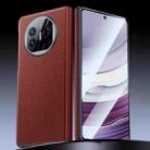 For Huawei Mate X5 Magnetic Carbon Fiber Ultra-thin Shockproof Phone Case(Red) - 1