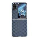 For OPPO Find N2 Flip Kevlar Carbon Fiber Ultra-thin Shockproof Phone Case(Blue) - 1