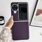 For OPPO Find N3 Flip Kevlar Carbon Fiber Ultra-thin Shockproof Phone Case(Purple) - 2