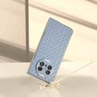 For Huawei Mate X5 Woven Texture Frosted Translucent Frame PU Phone Case(Light Blue) - 2