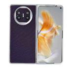 For Huawei Mate X3 / X5 Kevlar Carbon Fiber Ultra-thin Shockproof Phone Case(Purple) - 1