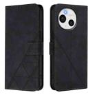 For Sharp Aquos Sense9 Plus Crossbody 3D Embossed Flip Leather Phone Case(Black) - 2