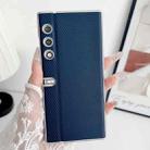 For Honor V Purse Kevlar Carbon Fiber Ultra-thin Shockproof Phone Case(Dark Blue) - 2