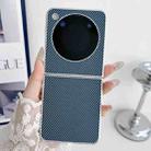 For ZTE nubia Flip Kevlar Carbon Fiber Ultra-thin Shockproof Phone Case(Blue) - 2