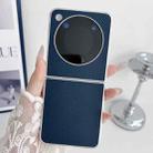 For ZTE nubia Flip Kevlar Carbon Fiber Ultra-thin Shockproof Phone Case(Dark Blue) - 2
