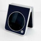For ZTE nubia Flip Kevlar Carbon Fiber Ultra-thin Shockproof Phone Case(Dark Blue) - 3