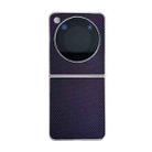 For ZTE nubia Flip Kevlar Carbon Fiber Ultra-thin Shockproof Phone Case(Purple) - 1