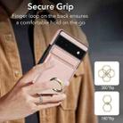 For Google Pixel 6a RFID Anti-theft Card Ring Holder Phone Case(Rose Gold) - 3