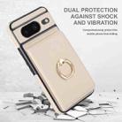 For Google Pixel 8 RFID Anti-theft Card Ring Holder Phone Case(White) - 2