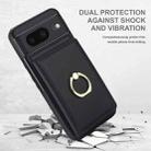 For Google Pixel 8 RFID Anti-theft Card Ring Holder Phone Case(Black) - 2