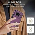 For Google Pixel 8 RFID Anti-theft Card Ring Holder Phone Case(Dark Purple) - 3