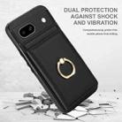 For Google Pixel 8a RFID Anti-theft Card Ring Holder Phone Case(Black) - 2