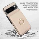 For Google Pixel 9 RFID Anti-theft Card Ring Holder Phone Case(White) - 3