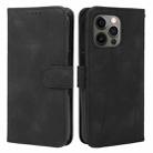 For iPhone 15 Pro Max Skin Feel Geometric Lines Leather Phone Case(Black) - 2