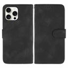 For iPhone 16 Pro Skin Feel Geometric Lines Leather Phone Case(Black) - 2