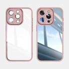 For iPhone 15 Pro Acrylic Hybrid TPU Armor Shockproof Phone Case(Pink) - 2