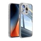 For iPhone 15 Pro Acrylic Hybrid TPU Armor Shockproof Phone Case(Grey) - 1