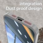 For iPhone 15 Pro Acrylic Hybrid TPU Armor Shockproof Phone Case(Grey) - 3