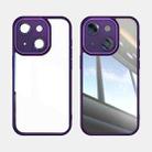 For iPhone 15 Acrylic Hybrid TPU Armor Shockproof Phone Case(Purple) - 2