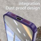 For iPhone 15 Acrylic Hybrid TPU Armor Shockproof Phone Case(Purple) - 3