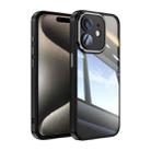 For iPhone 12 Acrylic Hybrid TPU Armor Shockproof Phone Case(Black) - 1