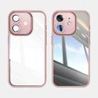 For iPhone 12 Acrylic Hybrid TPU Armor Shockproof Phone Case(Pink) - 2