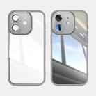 For iPhone 12 Acrylic Hybrid TPU Armor Shockproof Phone Case(Grey) - 2