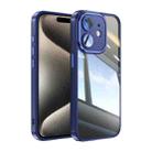 For iPhone 12 Acrylic Hybrid TPU Armor Shockproof Phone Case(Blue) - 1