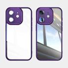 For iPhone 12 Acrylic Hybrid TPU Armor Shockproof Phone Case(Purple) - 2