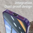 For iPhone 12 Pro Max Acrylic Hybrid TPU Armor Shockproof Phone Case(Purple) - 3