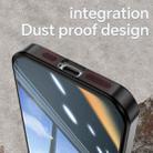For iPhone 16 Acrylic Hybrid TPU Armor Shockproof Phone Case(Black Red) - 3