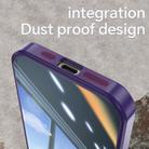 For iPhone 16 Acrylic Hybrid TPU Armor Shockproof Phone Case(Purple) - 3