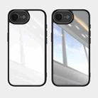 For iPhone 16e Acrylic Hybrid TPU Armor Shockproof Phone Case(Black) - 2