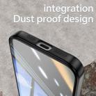 For iPhone 16e Acrylic Hybrid TPU Armor Shockproof Phone Case(Black) - 3